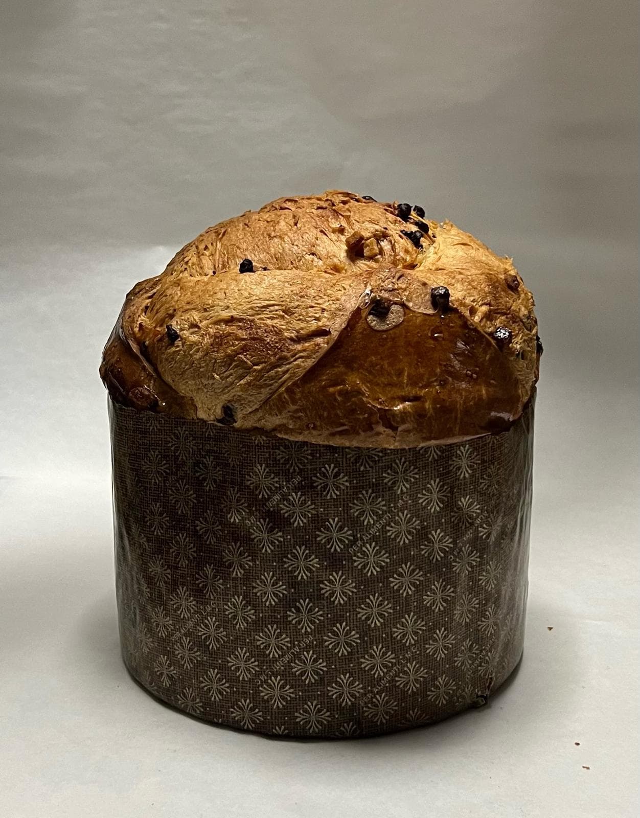 Panettone artesà en marca blanca amb etiqueta personalitzada